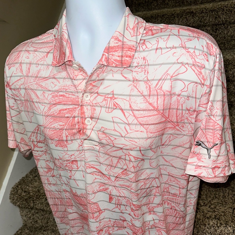 Bright *PUMA Golf* lightweight moisture wicking men’s casual golf ⛳️ polo shirt
